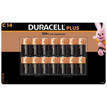 Duracell Plus Power C Batteries - 14 Pack