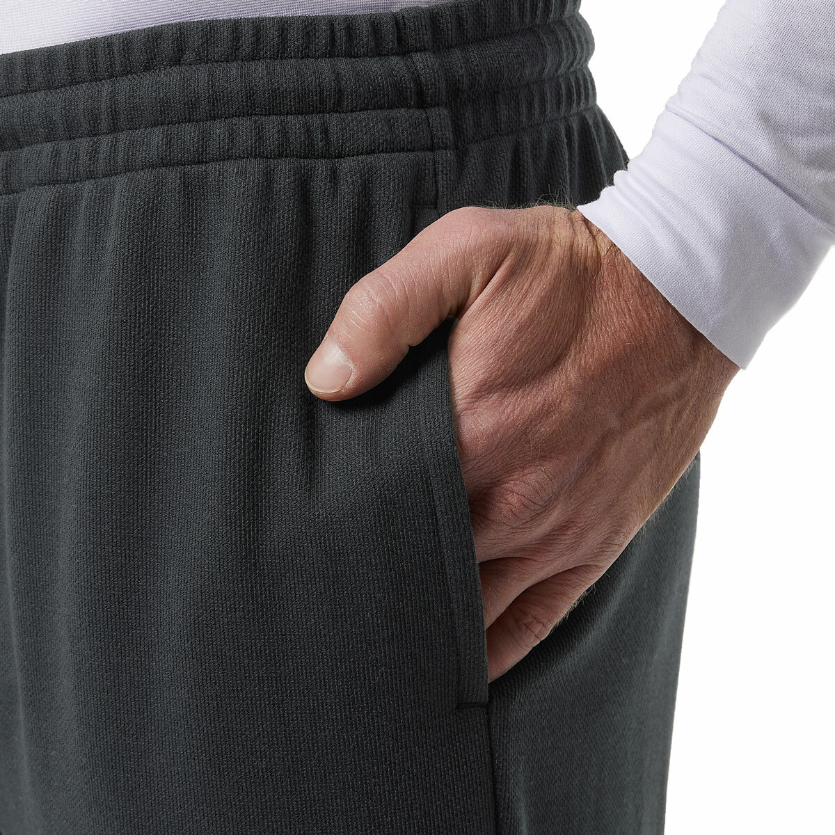 32 Degrees Men's Pique Jogger in Charcoal