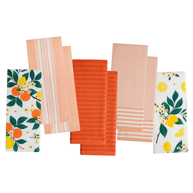 Mikasa Kitchen Towels 8 Pack, in 4 Designs Mikasa Kitchen Towels 8 Pack, in 4 Designs