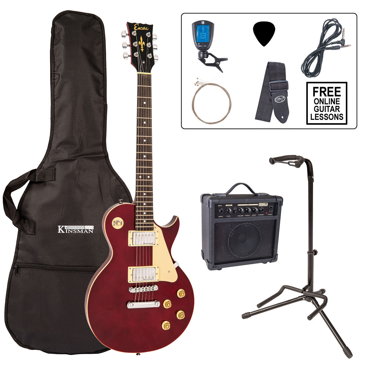 Encore Electric Guitar Kit Red Costco UK