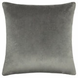 Furn Meridian Grey Velvet Feather Fill Cushion, 55 x 55 cm