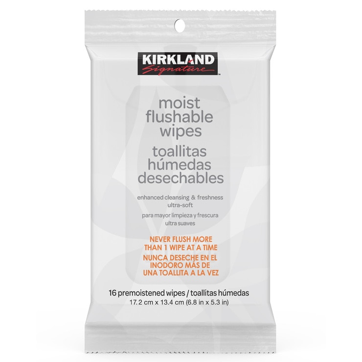 Kirkland Signature Moist Flushable Wipes Costco UK