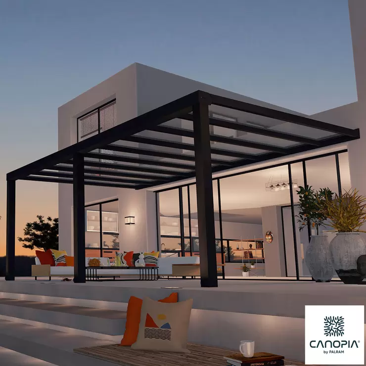 Palram Canopia Stockholm 11ft 2 X 19ft 3 3 4 X 5 9m Aluminium Patio Cover Costco Uk