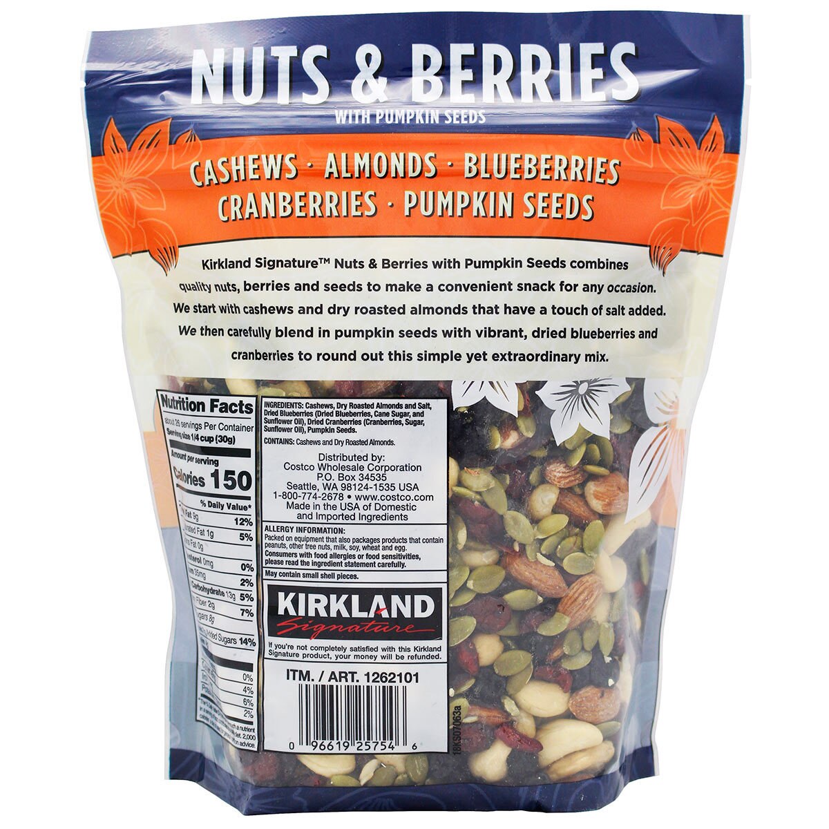 Kirkland Signature Nut & Berries with Pumpkin Seeds, 794g Costco UK