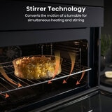 Hisense Hi6 BlackLine BIM45342ADBGUK Built-In Electric Single Oven with Microwave, in Black