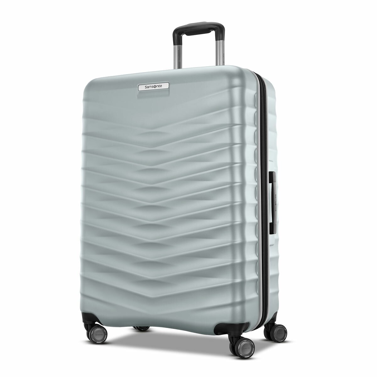 Smsonite Precision DLX 2-piece Hardside Expandable Spinner Luggage Set in Silver Smsonite Precision DLX 2-piece Hardside Expandable Spinner Luggage Set in Silver