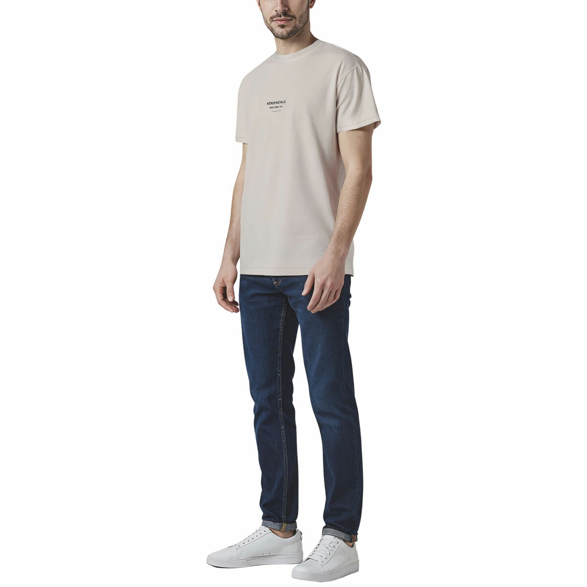 Aeropostale Men's T-Shirt in Bone