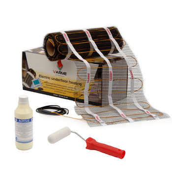 Varme 200W/m² Electric Underfloor Heating 1m² Cable Mat System – 1m² (for an area of 1.5m²)