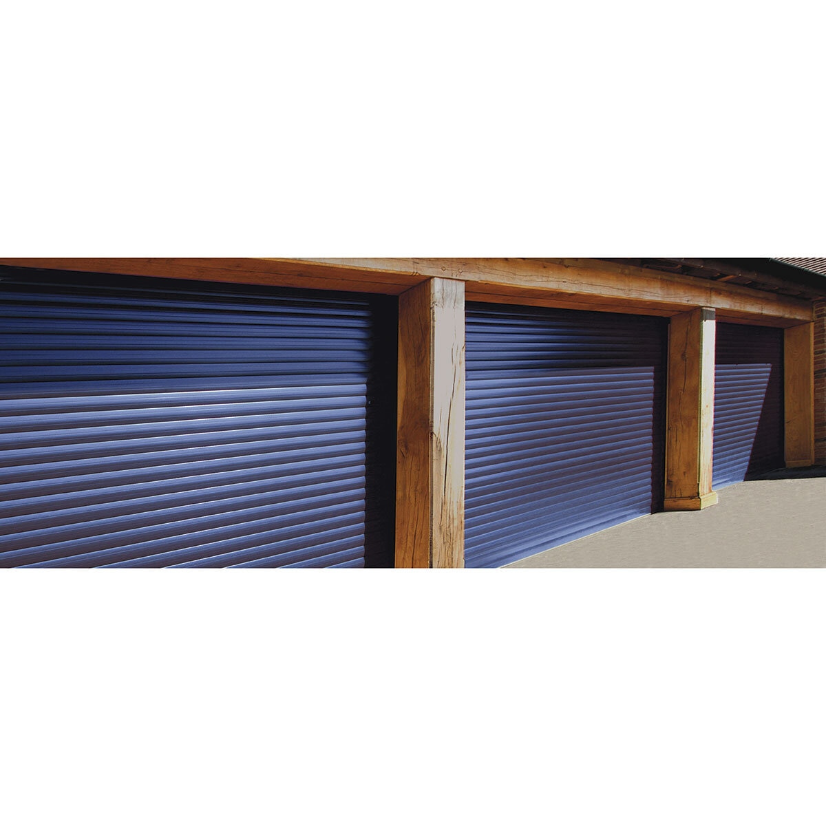 Cardale White Electric Roller Door 77mm up to 5 metres width