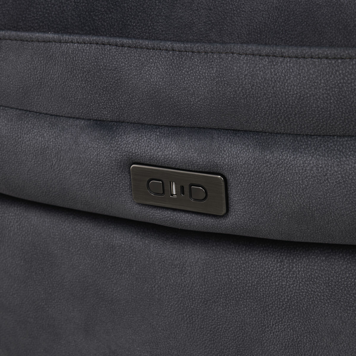 Belagio Grey Fabric Power Recliner Armchair