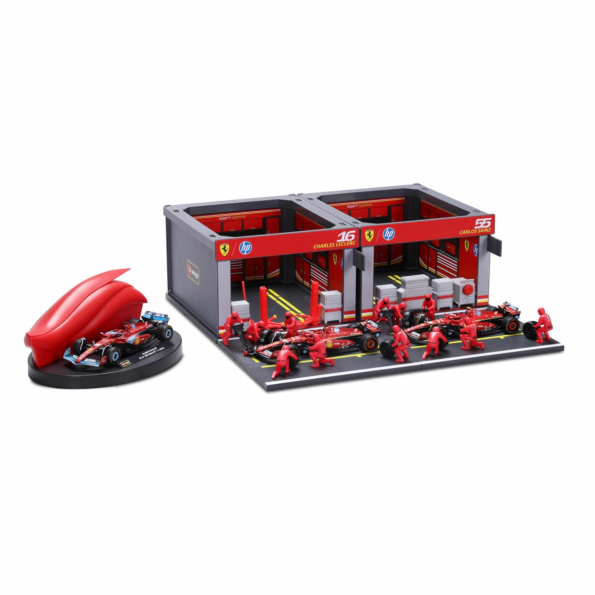 1:43 Formula 1 Deluxe Paddock Set - Ferrari (6+ Years)
