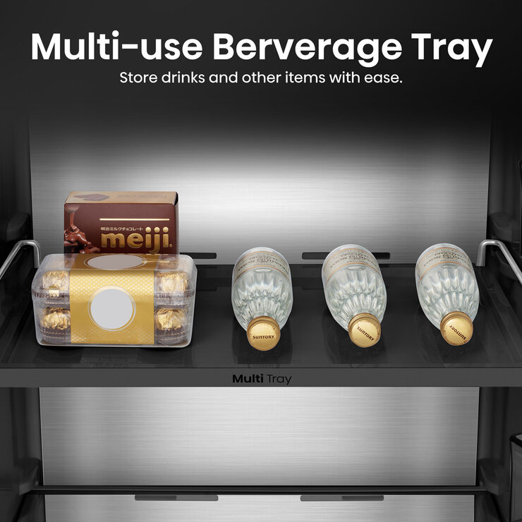 Hisense RL5K370GSFC KitchenFit Upright Fridge, C Rated in Black Steel