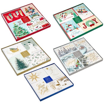 Hallmark Printed Christmas Boxed Card Assortment 40 Cards & Envelopes