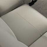 Simon Li Wren Light Grey Leather Power Reclining 3 Seater Sofa with Power Headrest Simon Li Wren Light Grey Leather Power Reclining 3 Seater Sofa with Power Headrest