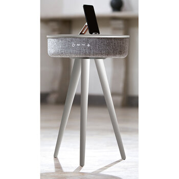 TouchDown Designer Speaker Table with Wireless Charging in Four Colours