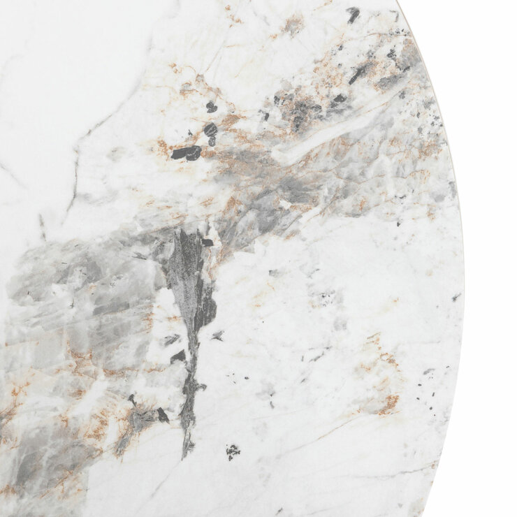 Gallery Marzio White Marble Side Table Gallery Marzio White Marble Side Table