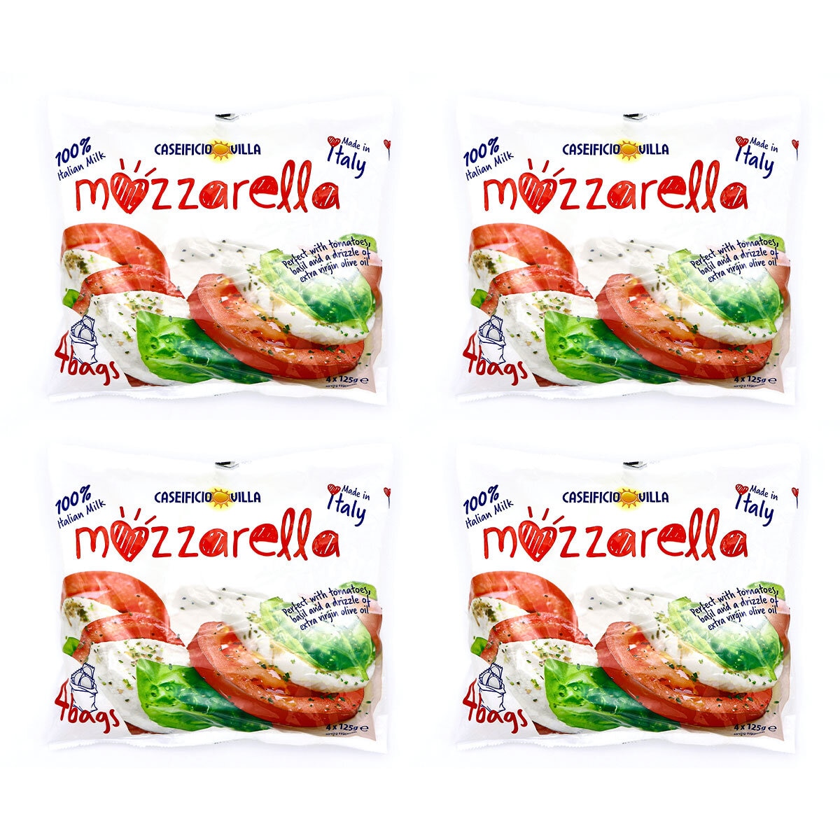 Packs of Mozerella