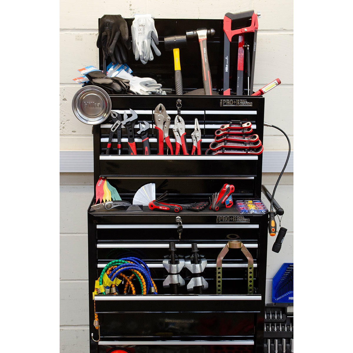 Cut out image of tool chest with included tools