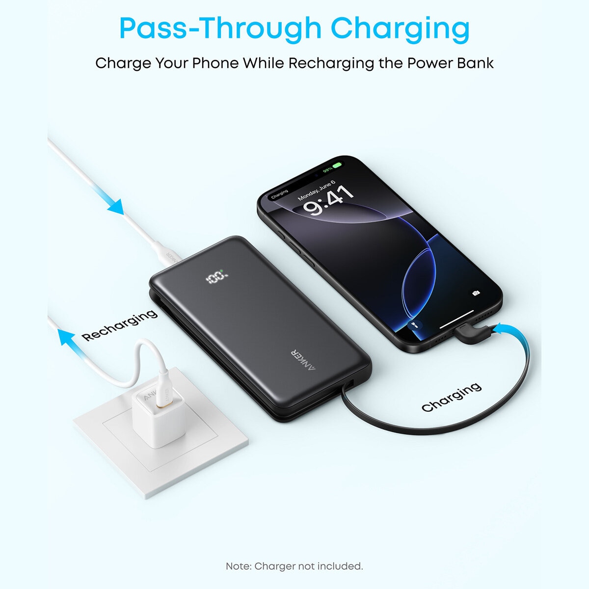 Anker Zolo 10,000mAh Power Bank with Built-in USB-C Cable 2-Pack Anker Zolo 10,000mAh Power Bank with Built-in USB-C Cable 2-Pack