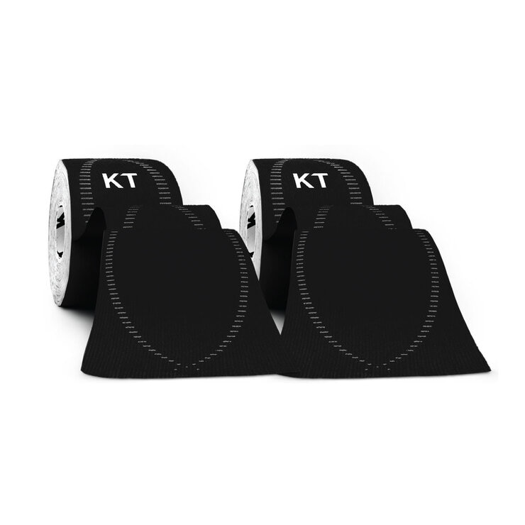 KT Elastic  Sports Tape, Black, 2 Pack