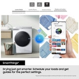 Samsung Series 5 DV90CGC0A0AEEU, 9kg Heat Pump Dryer, A++ Rated in White