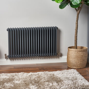 Ultraheat Anthracite 3 Column Radiator in Four Sizes