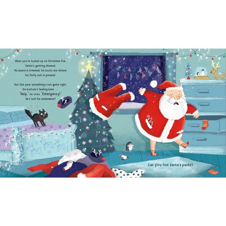 Drawn image of santa and a cat Drawn image of santa and a cat