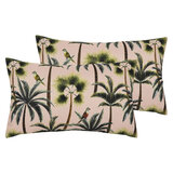 Riva Home Palms Oblong Outdoor Cushion 30x50cm 2 pack