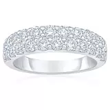 1.50ctw Double Row Diamond Band, Platinum