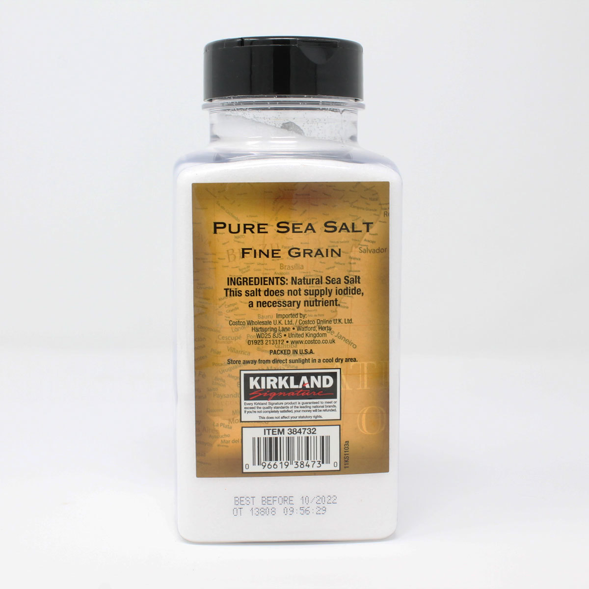 Kirkland Signature Pure Sea Salt Fine Grain, 850g Costco UK
