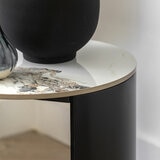 Gallery Marzio White Marble Side Table Gallery Marzio White Marble Side Table