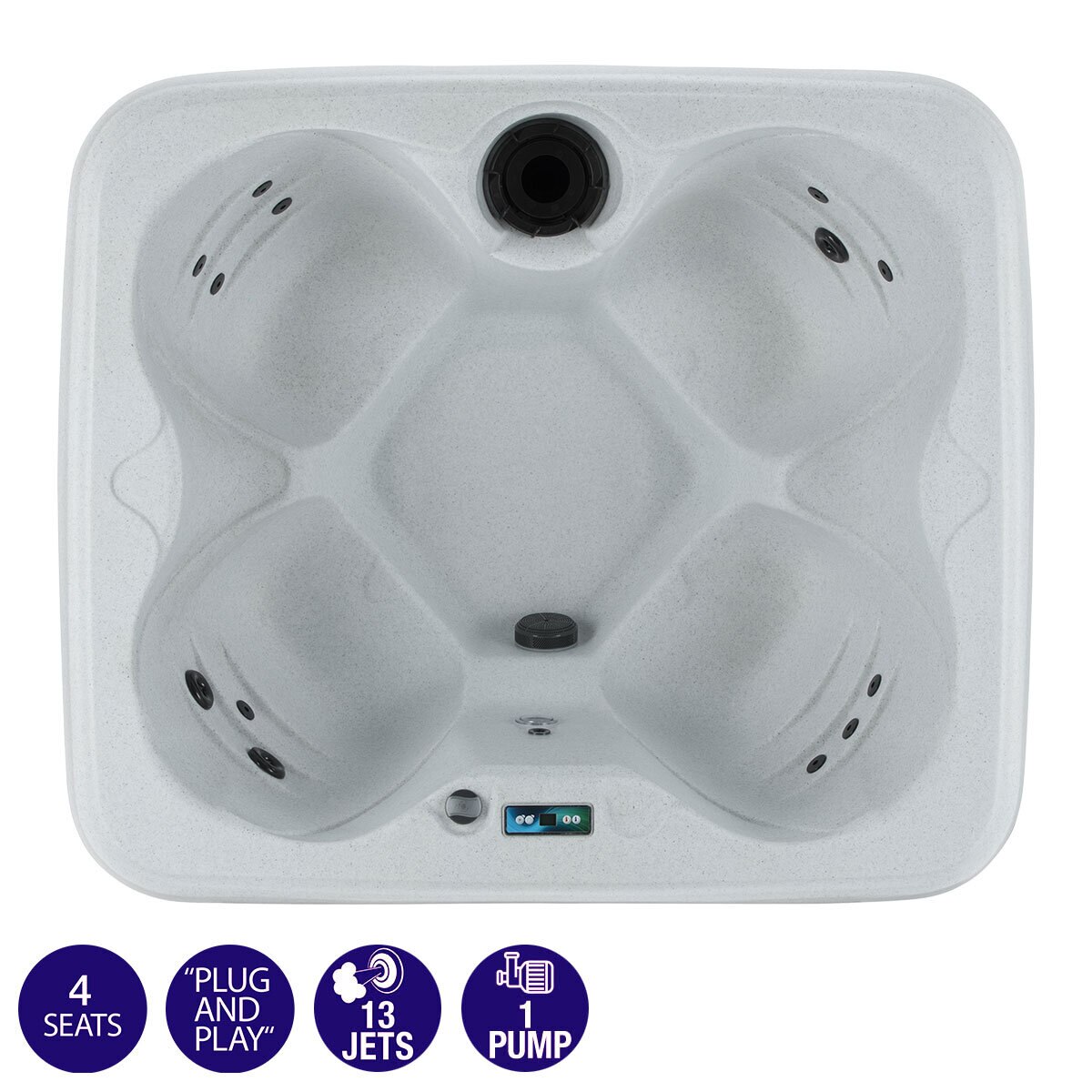 California Spa 13-Jet Malibu Roto Molded 4 Person Hot Tub in White - Delivered and Installed