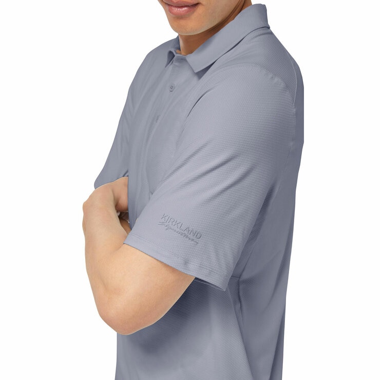 Kirkland Signature Men's Performance Polo in Grey