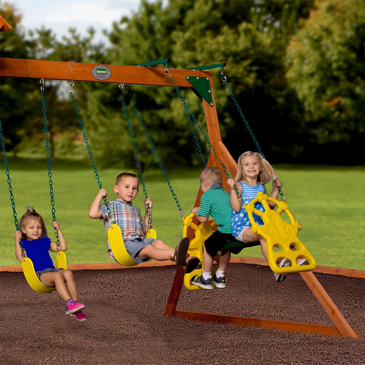 Backyard Discovery Atlantic Wooden Swing Set (312 Years) Costco UK