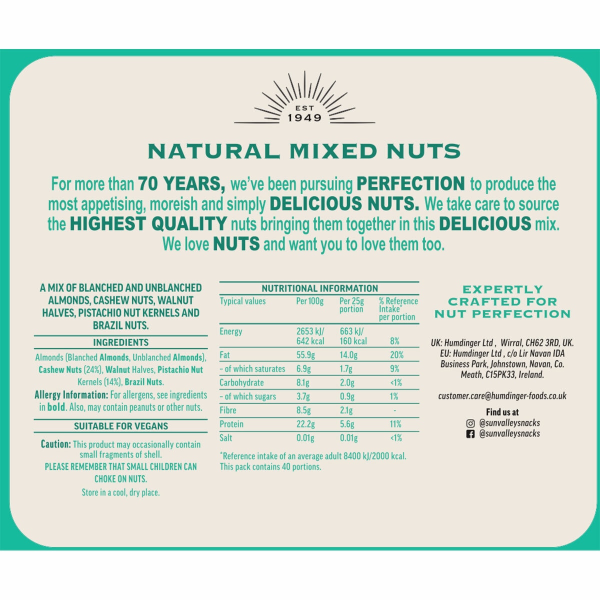 Ingredients and nutritional info Ingredients and nutritional info