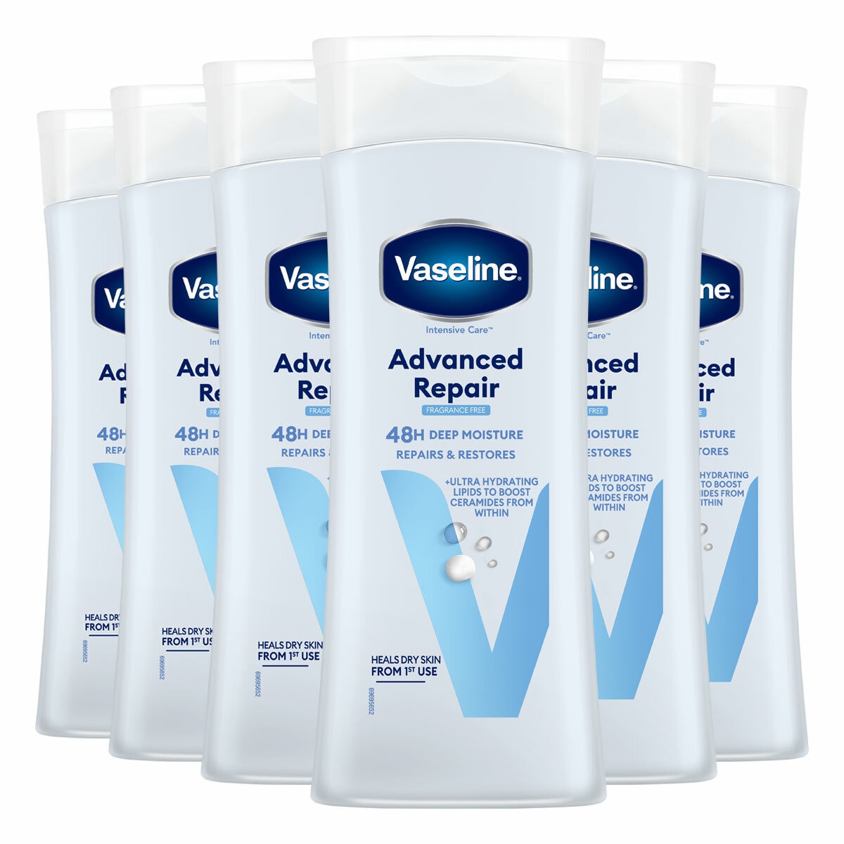 Vaseline Advanced Repair Lotion, 6 x 400ml