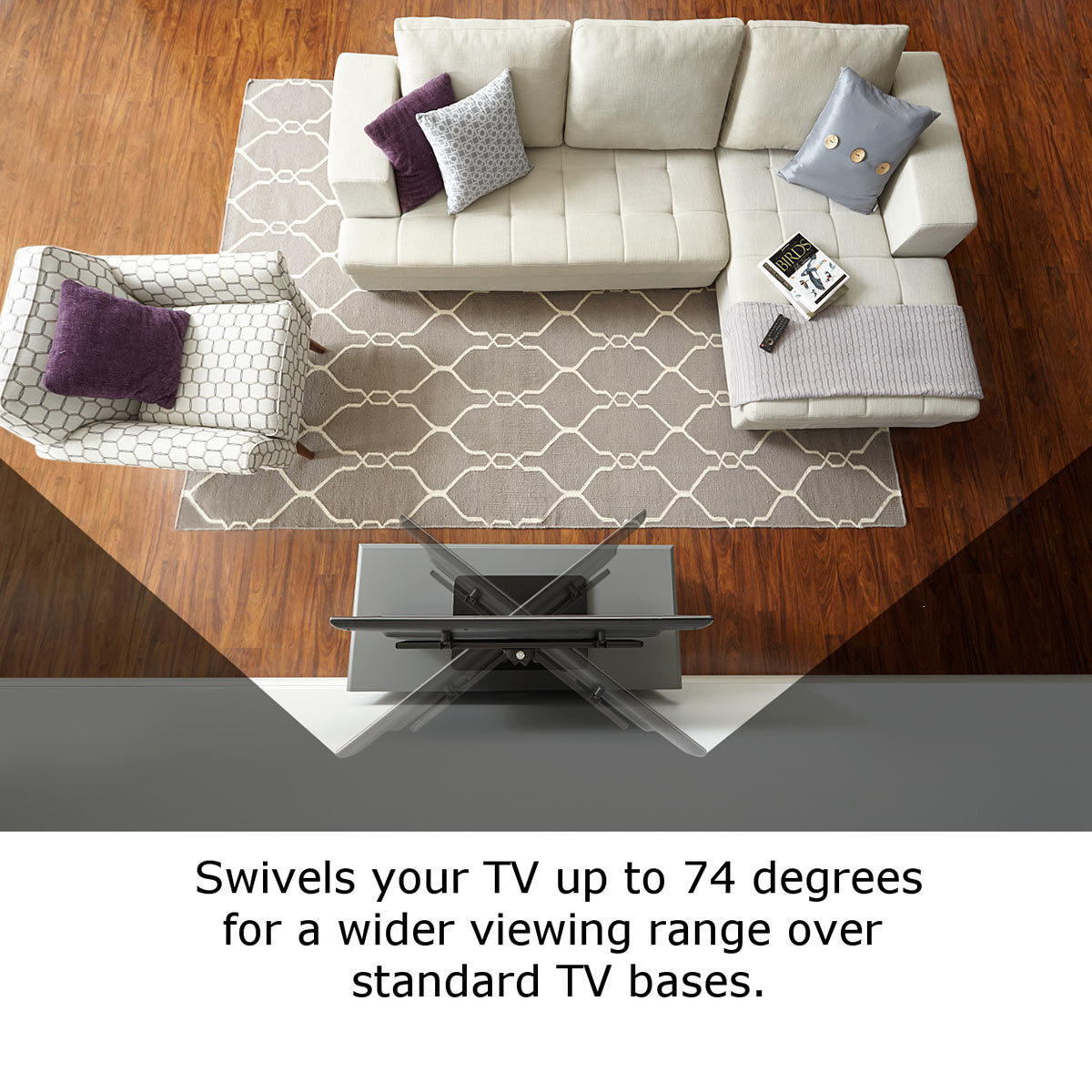 Sanus 32- 60 Inch Swivel TV Base, VTVS1-B2