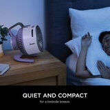 Lifestyle image of fan next to bedside Lifestyle image of fan next to bedside