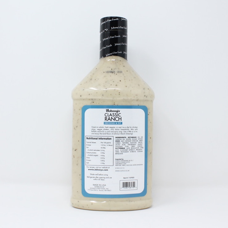 Johnny's Classic Ranch Dressing & Dip, 1.53L Costco UK