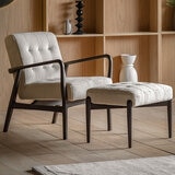 Gallery Humber Natural Faux Sheepskin Armchair Gallery Humber Natural Faux Sheepskin Armchair