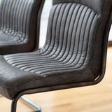 Gallery Capri Ebony Leather Dining Chair