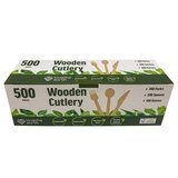 Love The Earth Wooden Cutlery Variety, 500 Pack