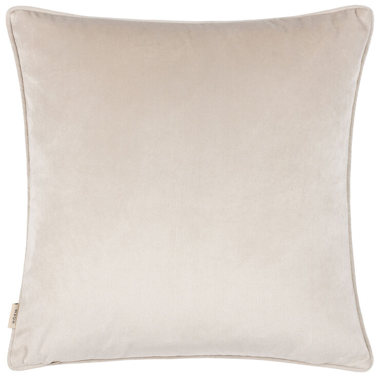 Furn Lanzo Velvet Feather Fill Cushion 2 Pack in Ivory, 45 x 45 cm