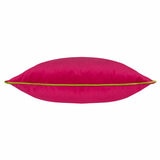 Furn Meridian Pink Velvet Feather Fill Cushion, 45 x 45 cm