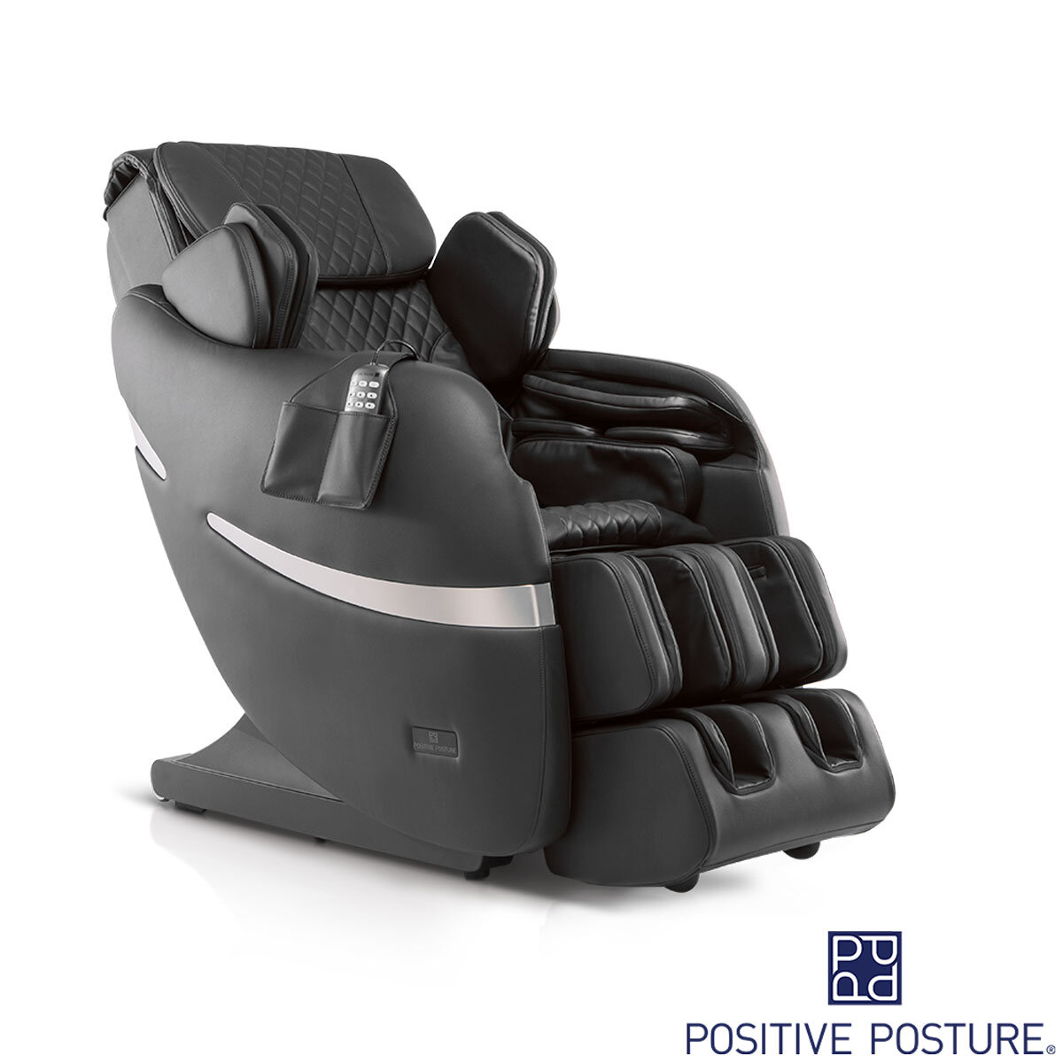 Image of Brio+ Massage Chair Black from 45 degree angle