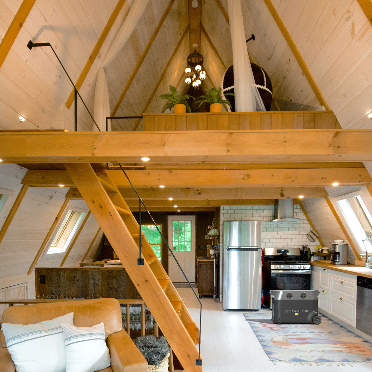 Lifestyle image of Delta Pro in cabin setting