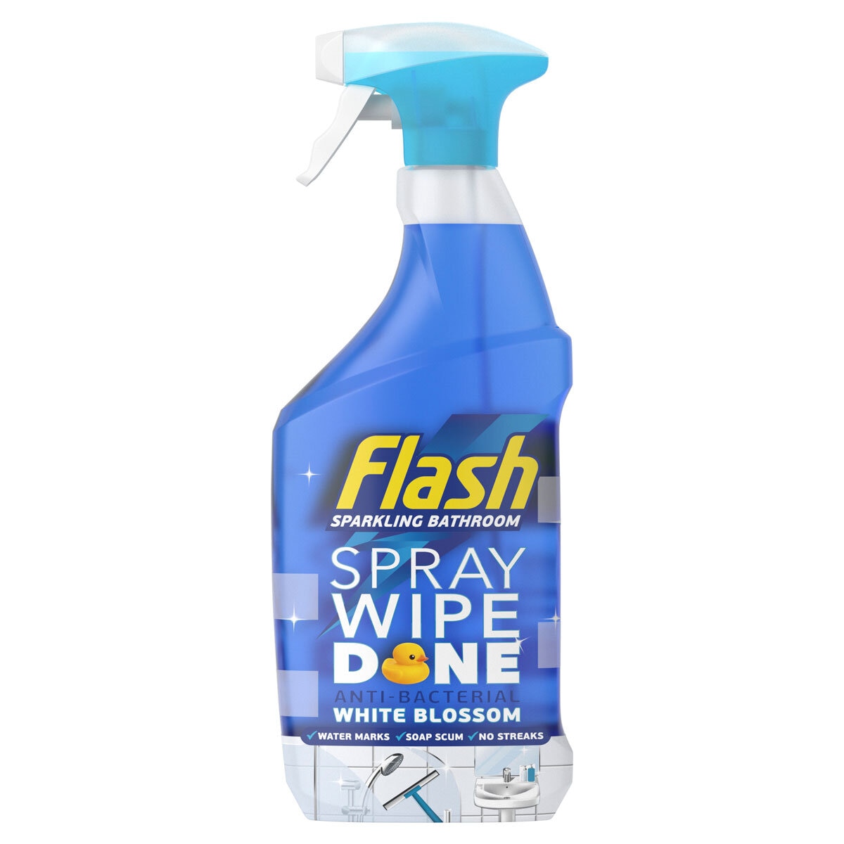 Flash Spray Wipe Done White Blossom, 800ml