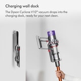 Lifestyle image of Dyson Cyclone V10 Submarine with charging wall dock