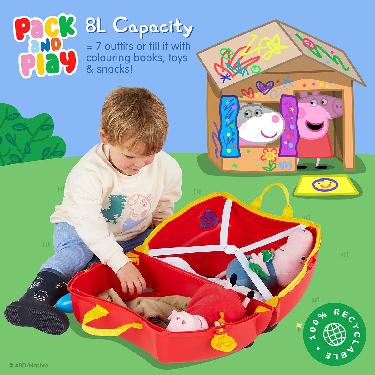 Trunki Peppa Pig Kids Ride-On Suitcase