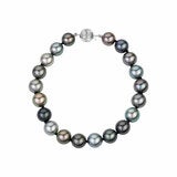 8-9mm Tahitian Pearl Bracelet, 14ct White Gold